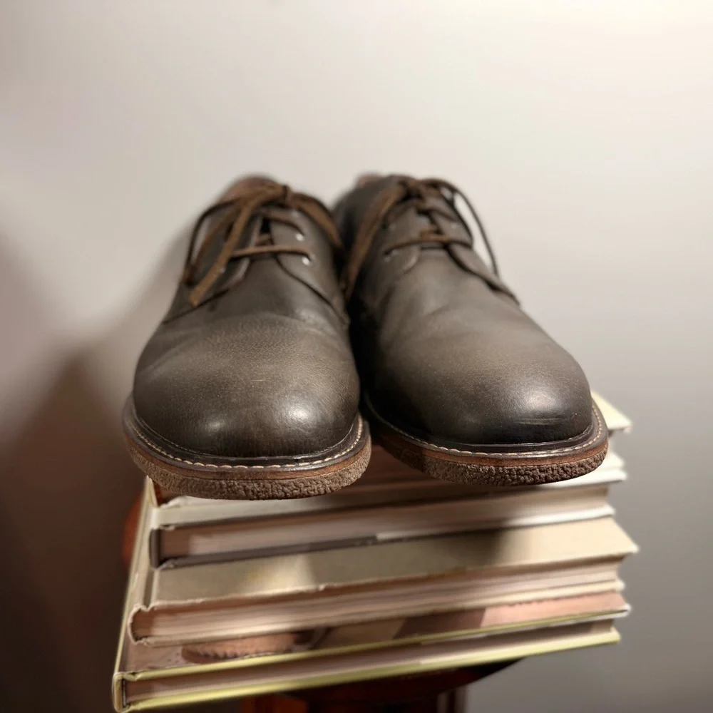G.H. Bass & Co. Men’s Size 13M Dark Brown Leather Lace Up Oxfords